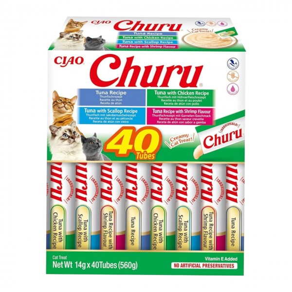 Churu Seafood Variety ( 40PCS 1BOX ) For Cat