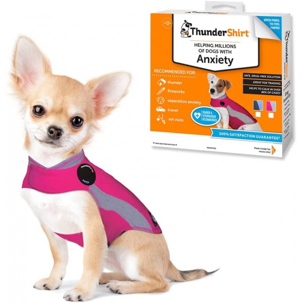 THUNDERSHIRT DOG ( PINK XXS )