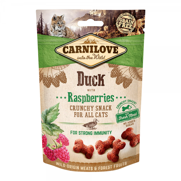 Carnilove Duck With Raspberries Crunchy Snack For Cats (50g)