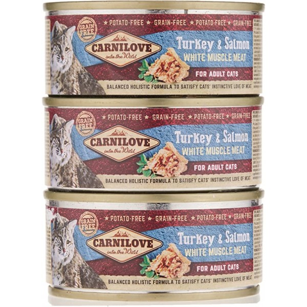 Carnilove Turkey & Salmon For Adult Cats 1 box ( 12x100g )