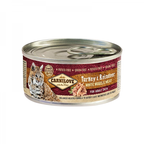 Carnilove Turkey & Reindeer Adult Cat(100g)