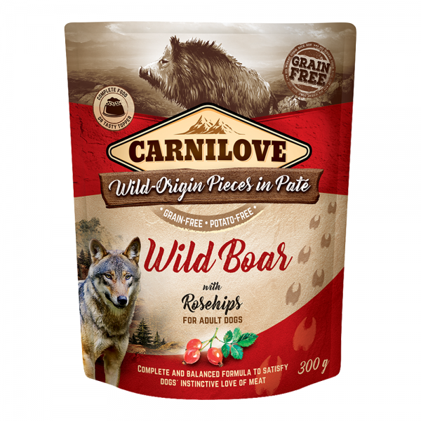 Carnilove Wild Boar With Rosehip For Adult Dogs( 300g )