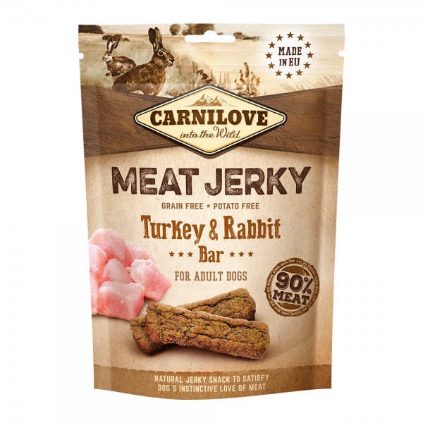 Carnilove Jerky Snack Turkey & Rabbit Bar For Dog(100g )