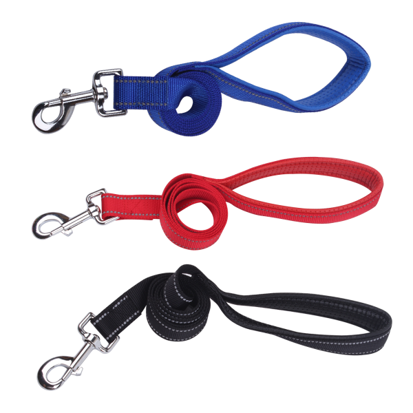 NOBLEZA DOG LEASH W/REFLECTIVE STRIPE W2.0*L120CM (MIXED COLORS)