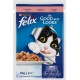 Purina Felix As Good As it Looks Adult Cat with Salmon in Jelly, 85g, 12 Pack