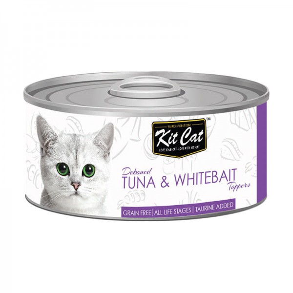 Kit Cat Deboned Tuna & WHITEBAIT Toppers CAN( 80g )