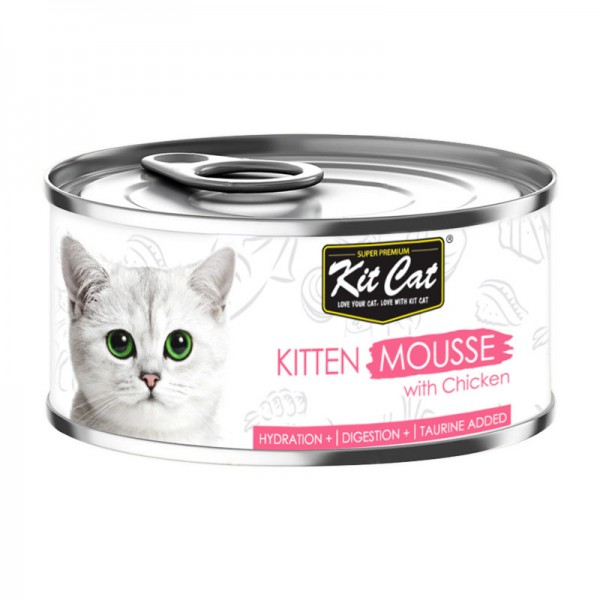 Kit Cat Deboned KITTEN MOUSSE WITH CHICKEN Toppers CAN( 80g )