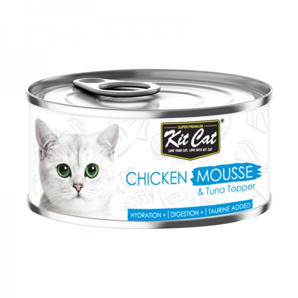 Kitcat Chickenmousse&Tunatopper ( 80g )