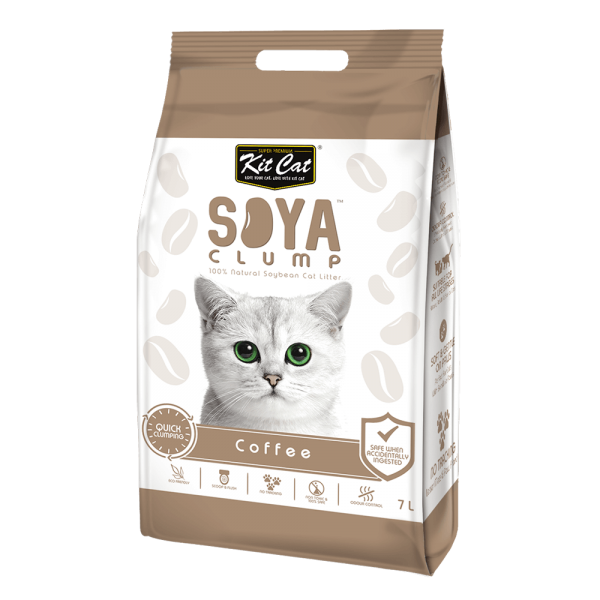 Kit Cat Soya Clump Soybean Litter  Coffee ( 7L )