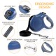 Fida Retractable Dog Leash Blue - Large