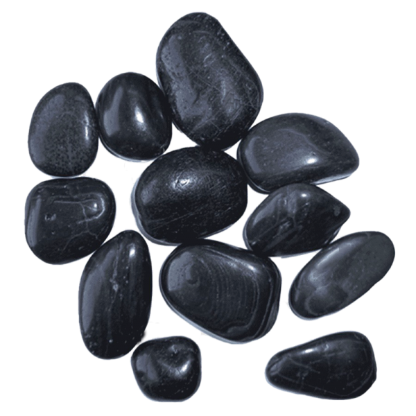 BLACK YUHUA STONES 3-5 CM ( 4KG )