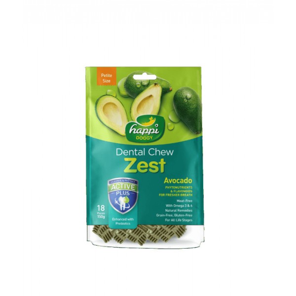 Happi Doggy Dental Chew Zest-Avocado-2.5(150g)