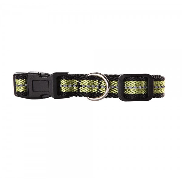 Pawise Reflective Dog Collar - Green - Medium