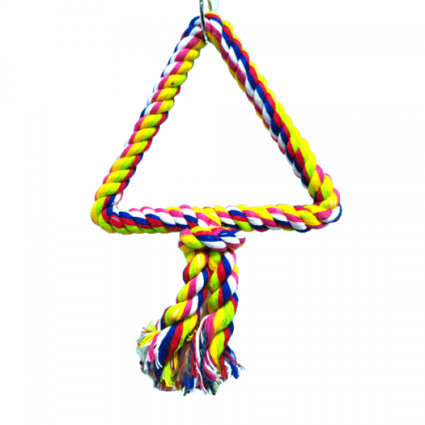 PETS CLUB NATURAL ROPE BIRD TOY H-15 cm, W-15 cm)