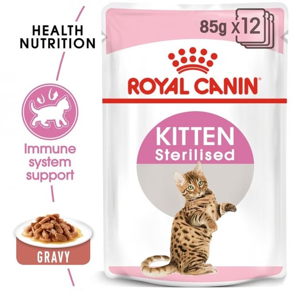 ROYAL CANIN KITTEN STERILISED GRAVY 1 BOX ( 12-85 G )