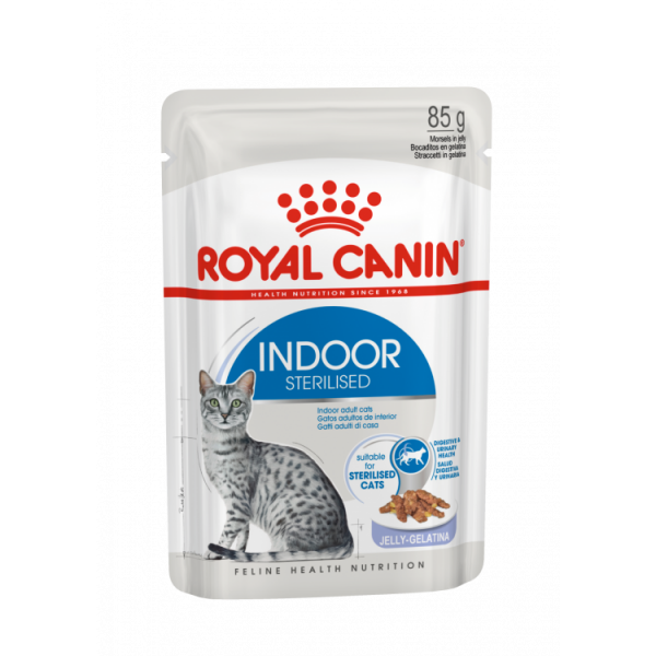 ROYALCANIN INDOOR STERILISED JELLY 1 BOX-12PCS(85g)