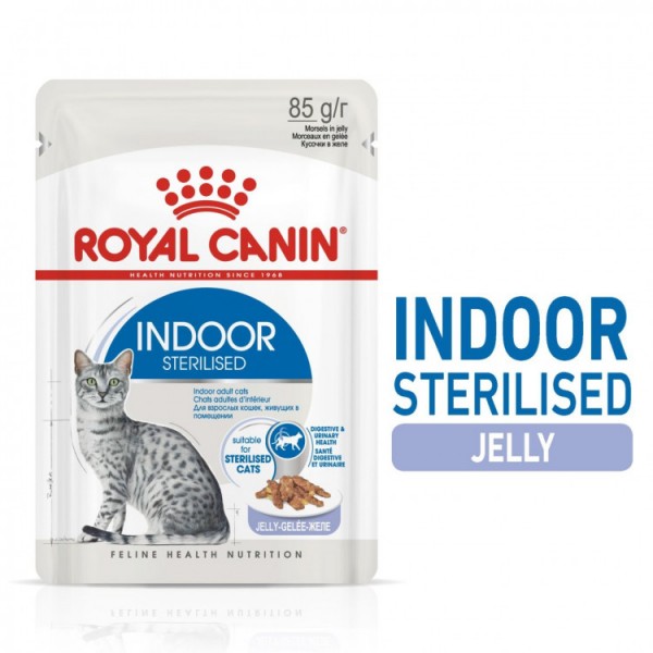 ROYALCANIN INDOOR STERILISED JELLY 1 BOX-12PCS(85g)