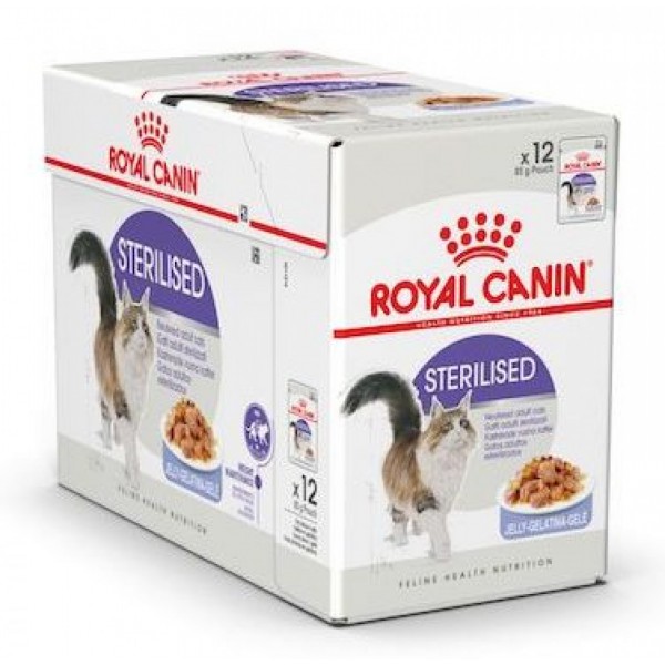 Royal Canin Sterilised Jelly 1 Box ( 12pcs x 85g )  For Cat