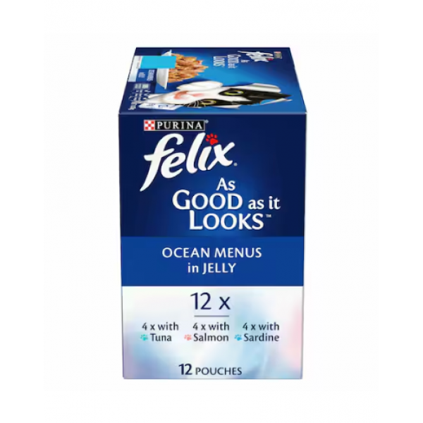 Felix Ocean Menus  in Jelly with mixed flavor 85g( 1 box )