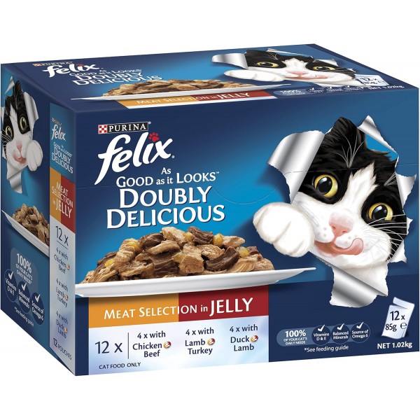 FELIX AGAIL DOUBLY DELICIOUS MEAT SELECT 12X85G