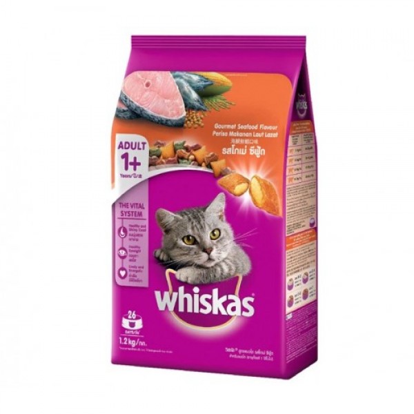 Whiskas Gourmet Seafood Dry Food 3kg