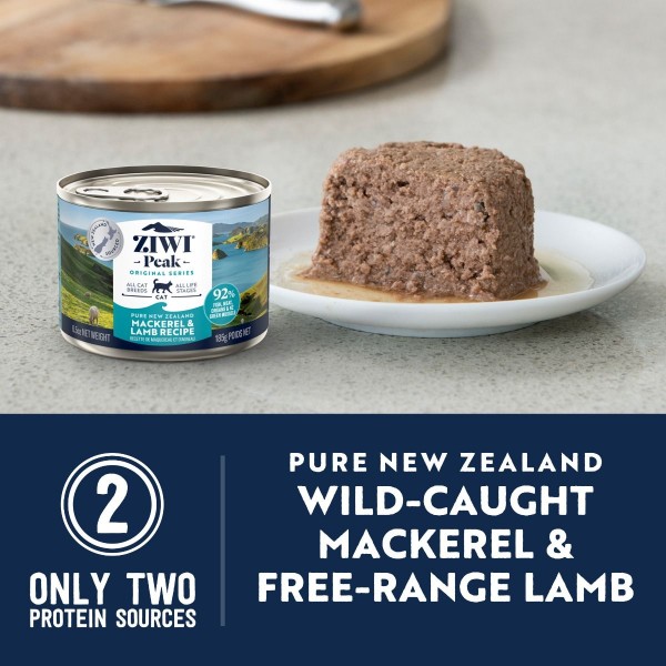 ZiwiPeak Mackerel & Lamb Recipe Wet Cat Food