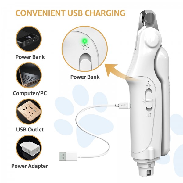 Golden cat Upgraded 2-in-1 Electric Pet Nail Clippers