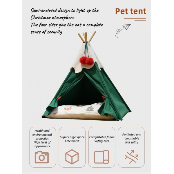 Pet Teepee Tents Portable Bed ( M )