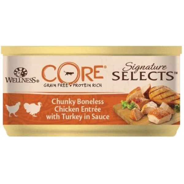 Wellness CORE Signature Selects Chunky Chicken & Turkey, 79g Pack of 24