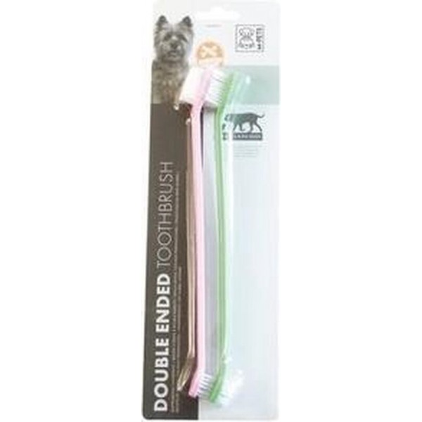 M-PETS Double Ended Toothbrush(Ppsilk 2pcs)