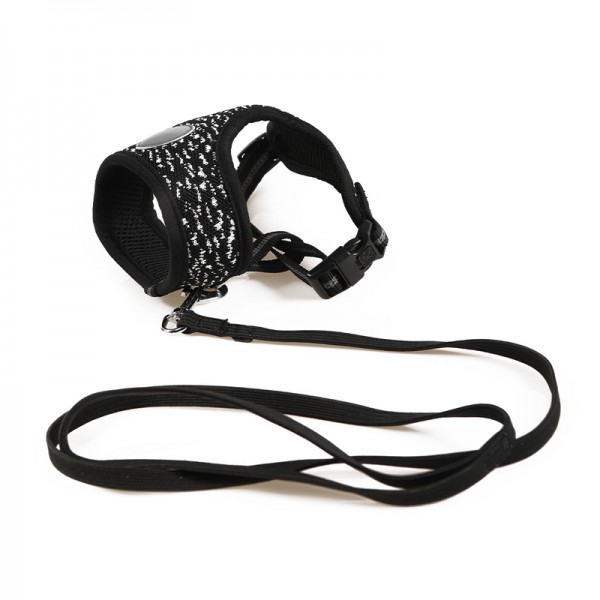 M-PETS Catogo Cat Harness & Leash Set( Black)