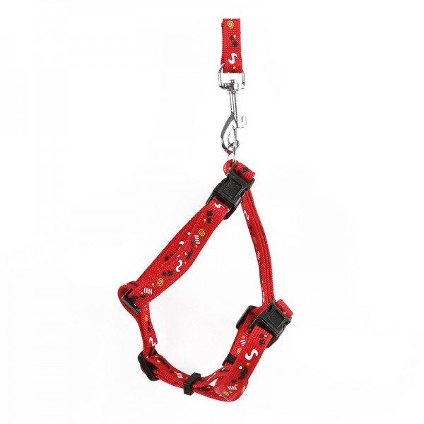 M-PETS Catogo Cat Harness & Leash Set( Red)