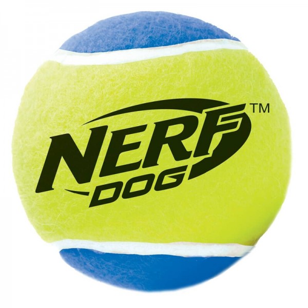 NERF DOG SQUEAKER TENNIS BALL - MEDIUM(PACK OF 3BALLS)