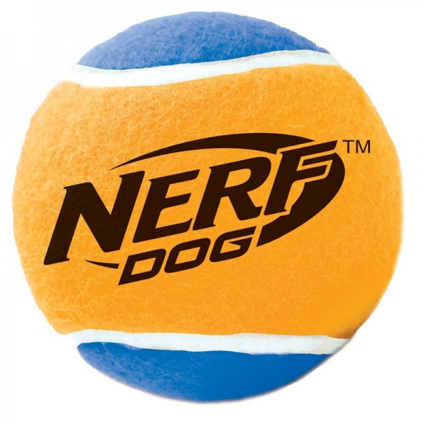 NERF DOG SQUEAKER TENNIS BALL - MEDIUM(PACK OF 3BALLS)