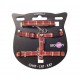 BOBBY SAFE KILT CAT HARNESS & LEAD RED-XS ( 28 CM ) For Cat