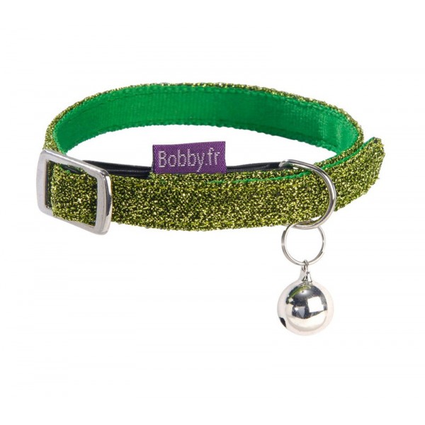 Bobby Disco Cat Collar(green) For Cat & Small Dog