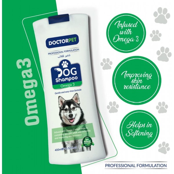 Dr. Pet - Omega 3 Dog Shampoo - (400ml)