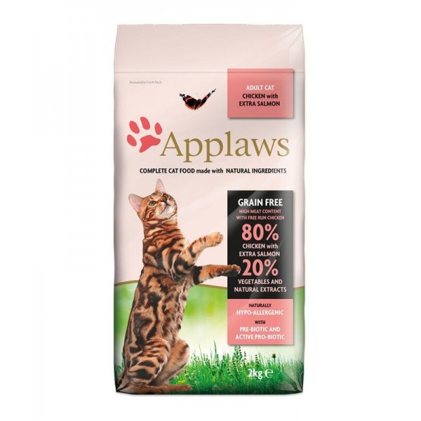 Applaws Chicken & Salmon Dry Adult Cat Food(2kg)