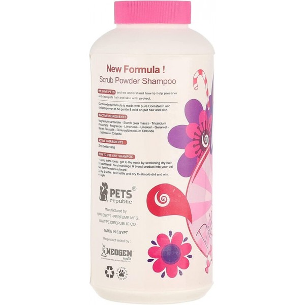 Pets Republic Dry Shampoo Pink Sugar (500g)