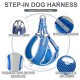 Fida Step-In Dog Harness  Reflective-BLUE (XS)