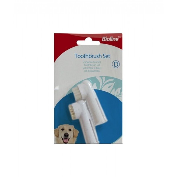 BIOLINE TOOTHBRUSH SET ( 2PCS ) For Dog