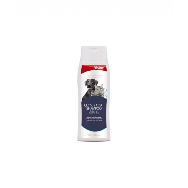 BIOLINE GLOSSY COAT SHAMPOO ( 250 ML ) For Cat & Dog