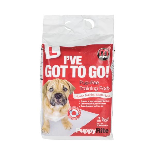 MIKKI PUP-PEE TRAINING PADS LARGE, Size: 56 cm x 58 cm Pack of 14