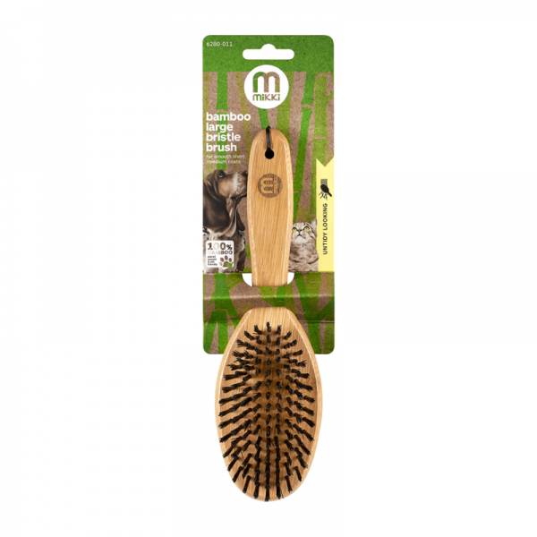 MIKKI BAMBOO BRISTLE BRUSH ( MEDIUM )