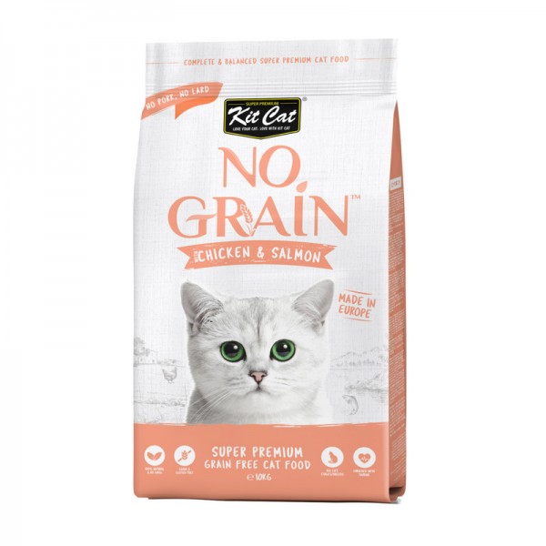 Kit Cat No Grain Chicken And Salmon ( 1 Kg ) For Cat