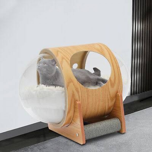 YOLENY Wooden Cat Bed Capsule ( Large )