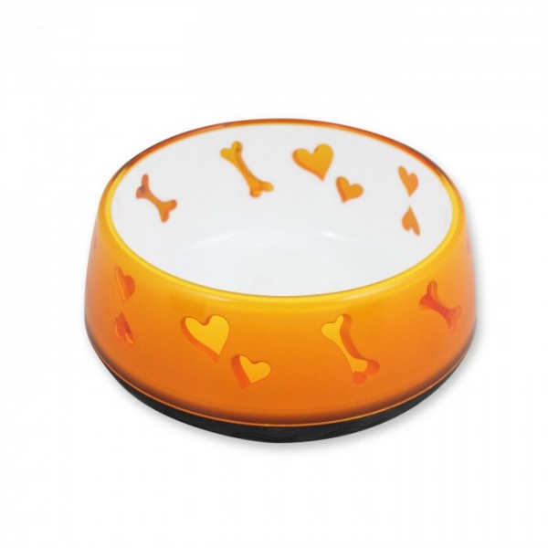 AFP DOG LOVE BOWL - ORANGE Large