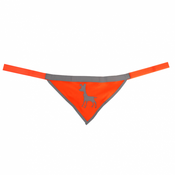 ALCOTT VISIBILITY DOG BANDANA (  MEDIUM - NEON ORANGE )