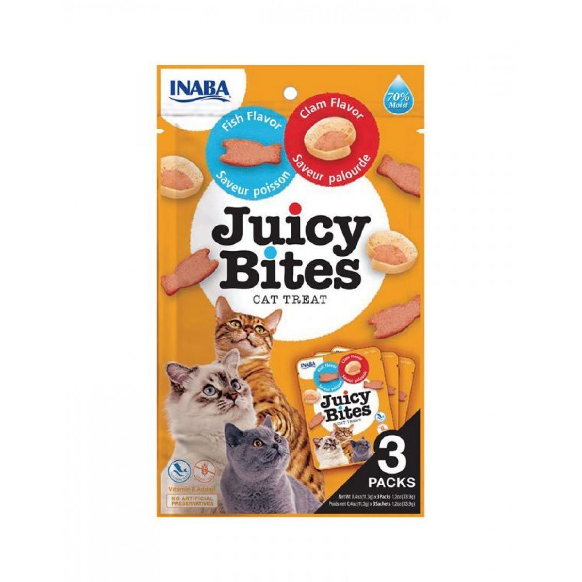 Juicy Bites Fish & Clam Flavor (3PCS)- 857276007499 | Online Pet Shop ...