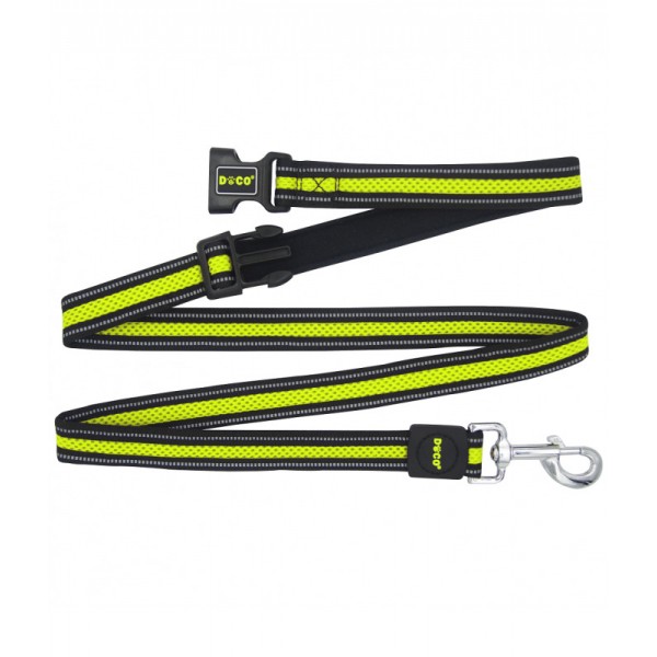 DOCO MESH LEASH SMALL ( SAFETY LIME 180 CM )